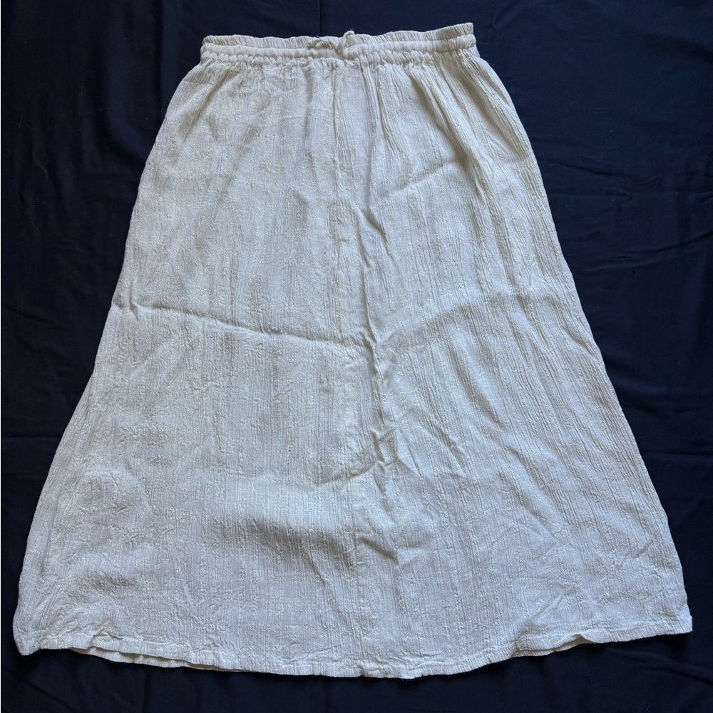 Chic White A-Line Skirt